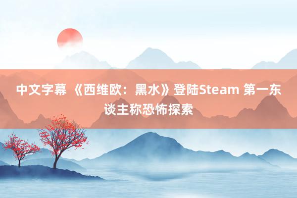 中文字幕 《西维欧：黑水》登陆Steam 第一东谈主称恐怖探索