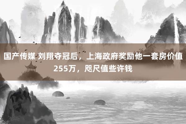 国产传媒 刘翔夺冠后，上海政府奖励他一套房价值255万，咫尺值些许钱