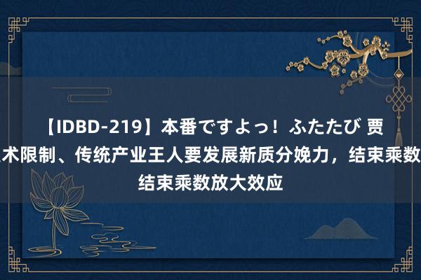 【IDBD-219】本番ですよっ！ふたたび 贾康：高技术限制、传统产业王人要发展新质分娩力，结束乘数放大效应