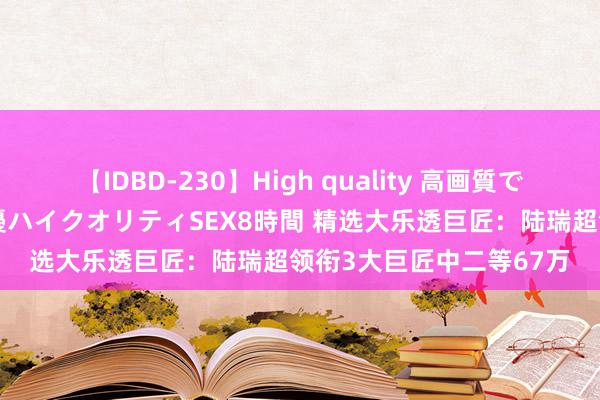 【IDBD-230】High quality 高画質で魅せます！究極のIP女優ハイクオリティSEX8時間 精选大乐透巨匠：陆瑞超领衔3大巨匠中二等67万