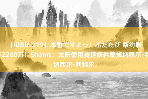 【IDBD-219】本番ですよっ！ふたたび 条约剩余3年2200万！Shams：太阳使用蔓延条件裁掉纳西尔-利特尔