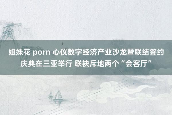 姐妹花 porn 心仪数字经济产业沙龙暨联结签约庆典在三亚举行 联袂斥地两个“会客厅”